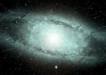galaxy in a free space