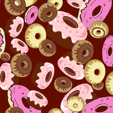 background with donuts