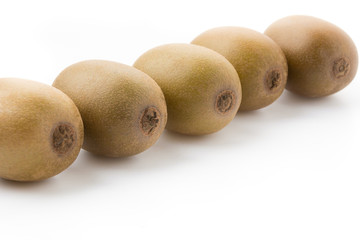 Golden Kiwi fruit isolated on white background
