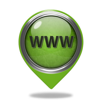 www pointer icon on white background
