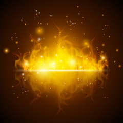 abstract background with fire