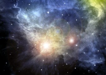 galaxy in a free space