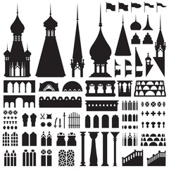 Castle Vintage Vector Separate