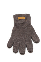 mittens on the white background