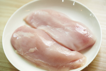 Raw chicken