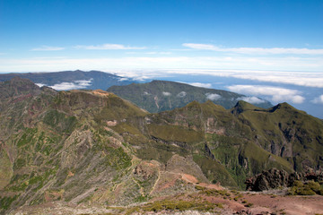 Fototapeta premium Blick vom Pico Ruivo ins Tal