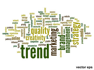 Vector conceptual business word cloud