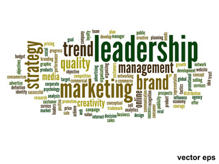 Fototapeta premium Vector conceptual business word cloud