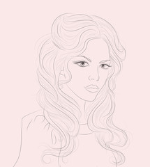 Retro Woman Portrait