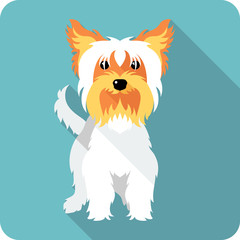dog icon flat design