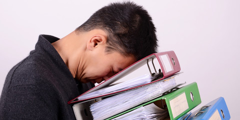 stress belastung im büro