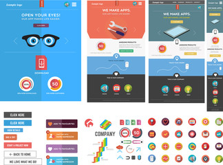 Large collection of web graphics