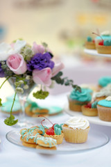 Delicious wedding sweet table
