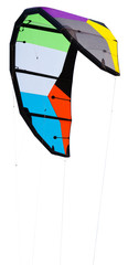 voile de kite-surf vierge de tout marquage, fond blanc