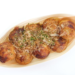 takoyaki ,ball - shaped Japanese snack