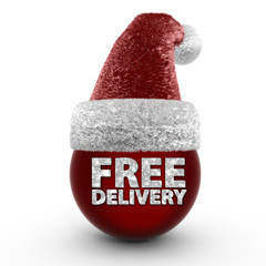 Free delivery sphere icon on white background