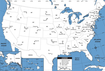 USA map - 72369984