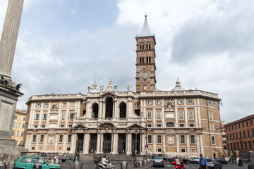 Fototapeta na wymiar Santa Maria Maggiore basilica in Rome, Italy