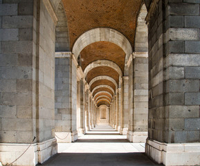 Walkway in Royal Palace, Madrid, Spain