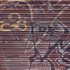 Grille métallique grunge