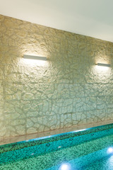 Interior, hot tub, detail