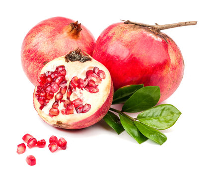 pomegranate isolated