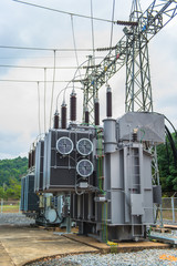 Transformer station and the high voltage electric pole