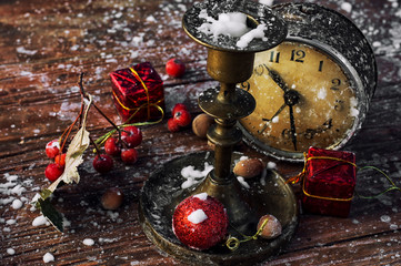 symbolic Christmas toys for the holiday spruce