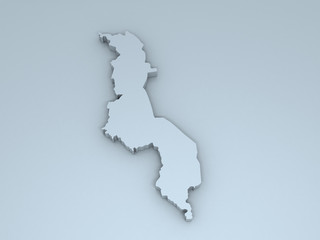 malawi 3D map