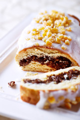 Poppy seed strudel for Christmas (Poland)