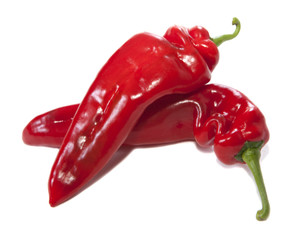 piments rouge en gros plan