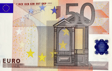Euro banknotes, fifty