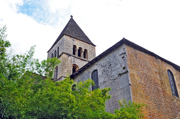 Fototapeta na wymiar La chiesa di Saint Leonce sur Vezere, Dordogna - Aquitania