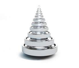 fir tree from bearing on a white background