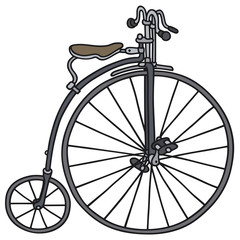 Fototapeta na wymiar Hand drawing of a vintage bicycle