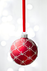 Red Christmas bauble