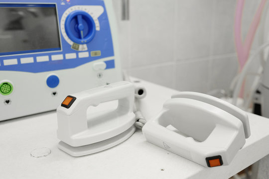 The image of a defibrillator
