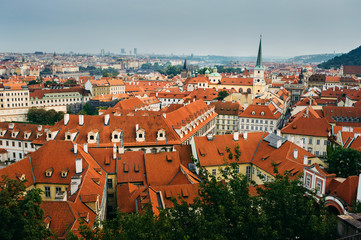 Fototapeta na wymiar View of Old town Prague, Czech Republic
