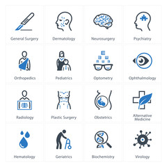 Medical & Health Care Icons Set 2 - Specialties