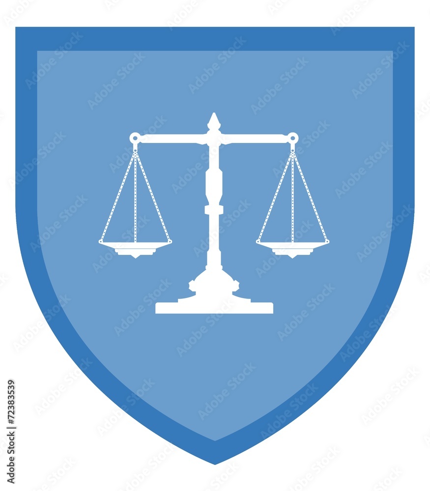 Poster Balance dans un blason