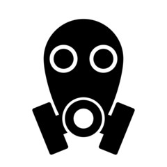 Gas mask icon on white background