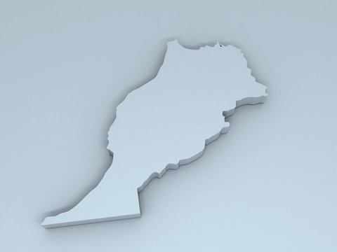 morocco 3D map