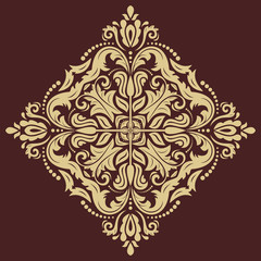 Floral Vector Pattern. Orient Abstract Background