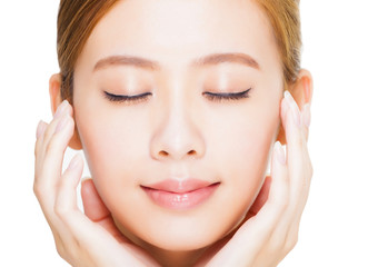 Beautiful  young woman face