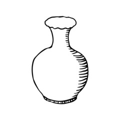 vase, sketch vector illustration