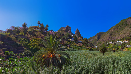 Fototapeta na wymiar Hermigua valley in La Gomera island - Canary