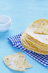 Mexican corn tortillas