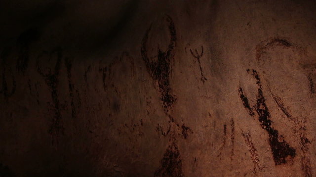 Authentique 7000 years old Rock paintings from Magura cave, Bg