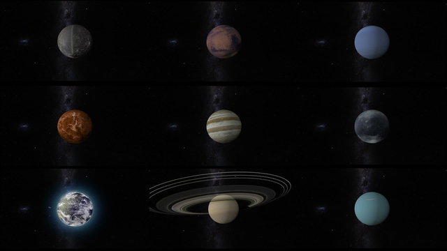 solar system planets with pluto