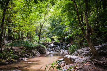 lan sang waterfall, natural park in thailand